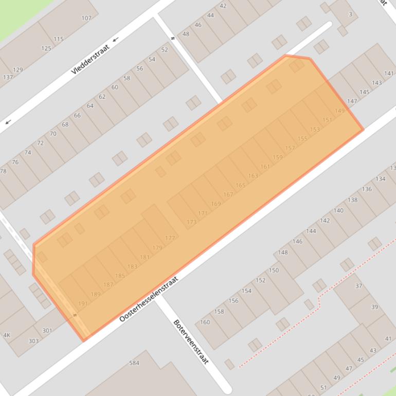 Kaart van postcodegebied 2545SR.