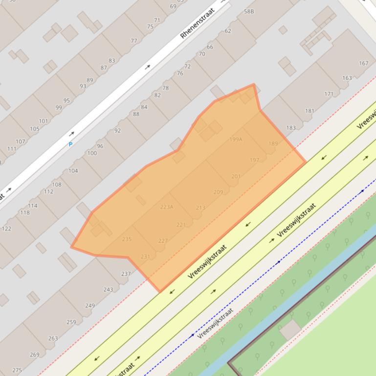 Kaart van postcodegebied 2546AG.