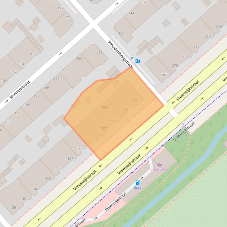 Kaart van postcodegebied 2546AJ.