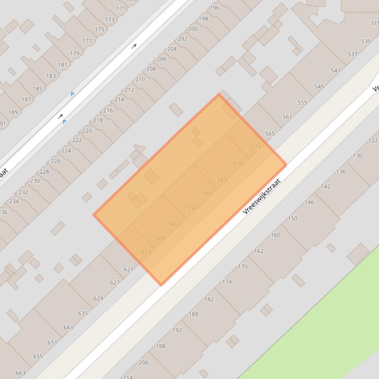 Kaart van postcodegebied 2546AP.