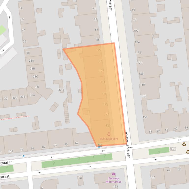 Kaart van postcodegebied 2546BC.