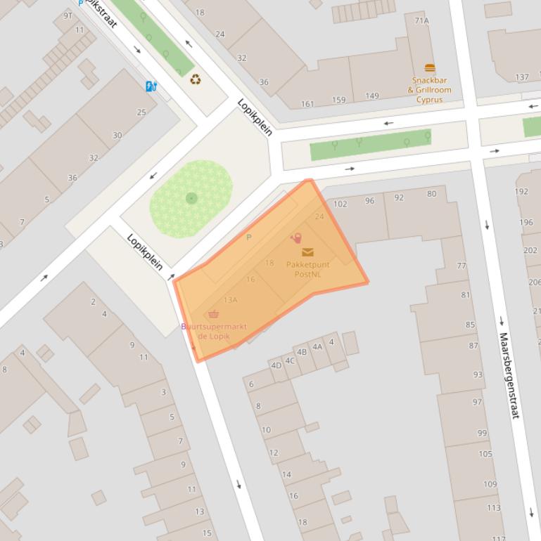 Kaart van postcodegebied 2546EL.