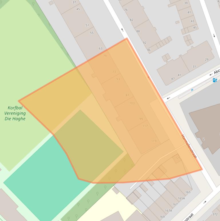 Kaart van postcodegebied 2546ES.