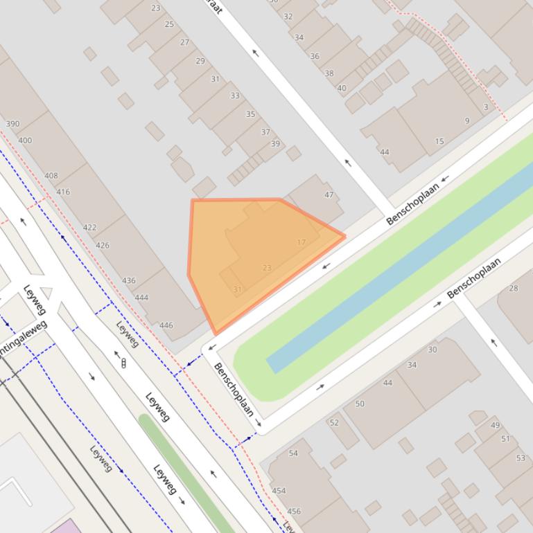 Kaart van postcodegebied 2546RG.