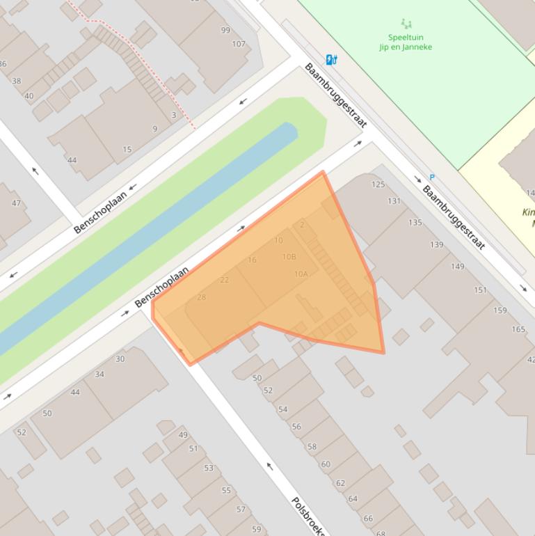 Kaart van postcodegebied 2546RH.