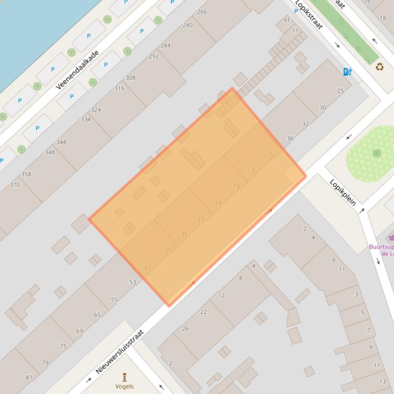 Kaart van postcodegebied 2546RP.