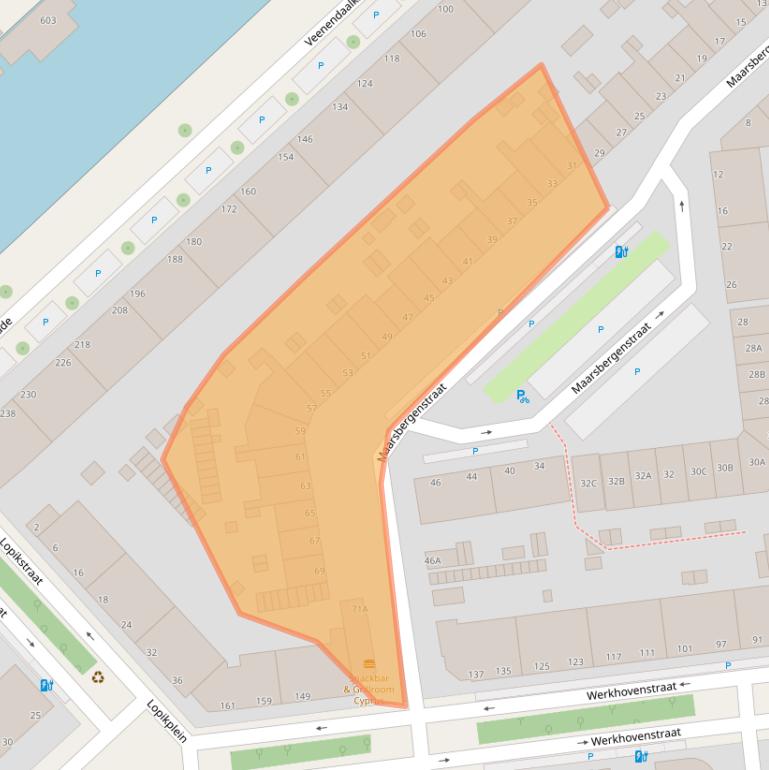 Kaart van postcodegebied 2546SM.