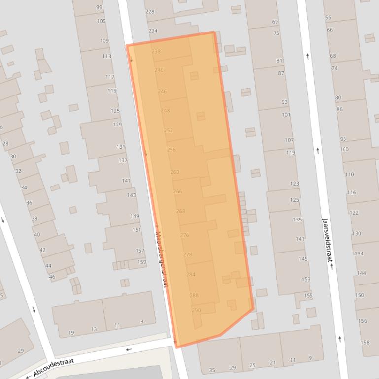 Kaart van postcodegebied 2546SV.