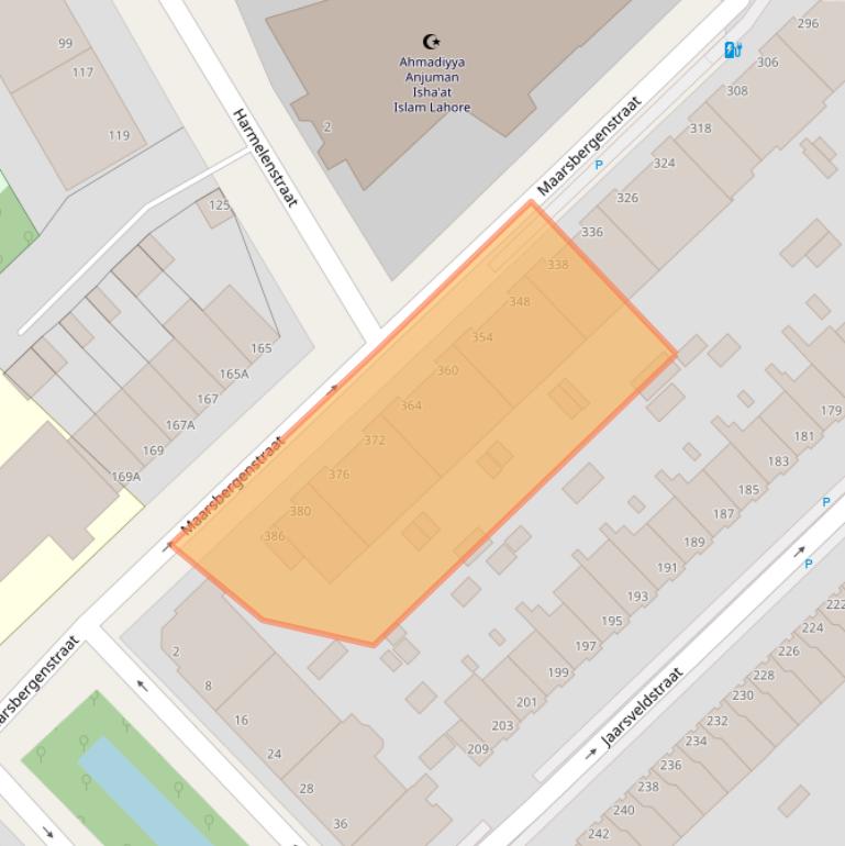 Kaart van postcodegebied 2546SX.