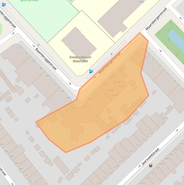 Kaart van postcodegebied 2546SZ.