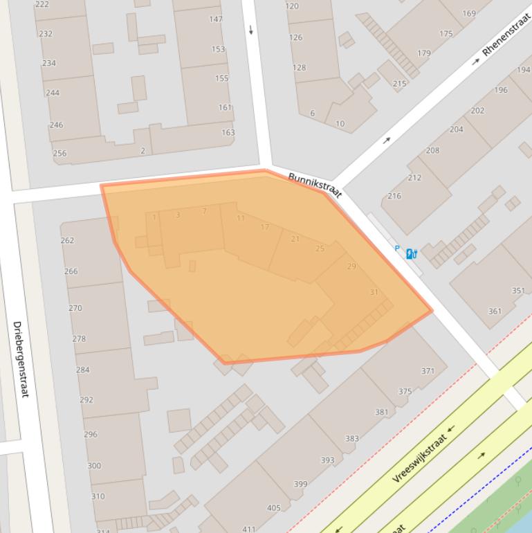 Kaart van postcodegebied 2546TN.