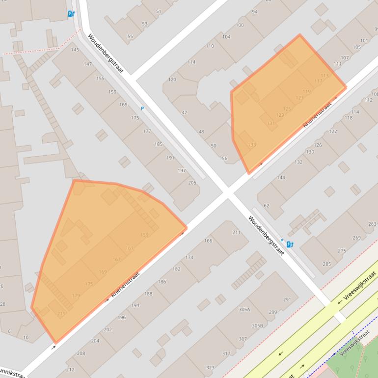 Kaart van postcodegebied 2546TS.