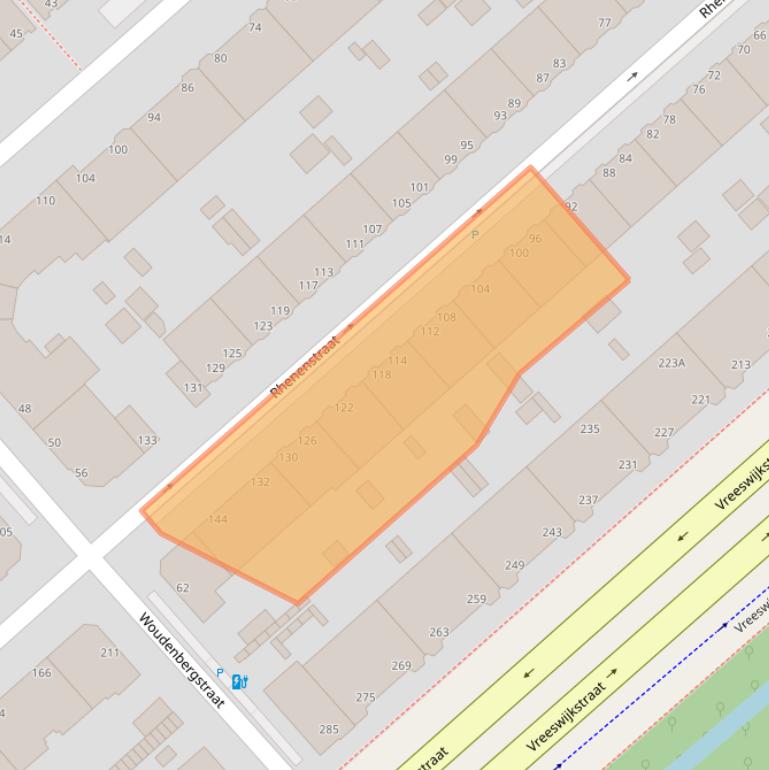 Kaart van postcodegebied 2546TX.