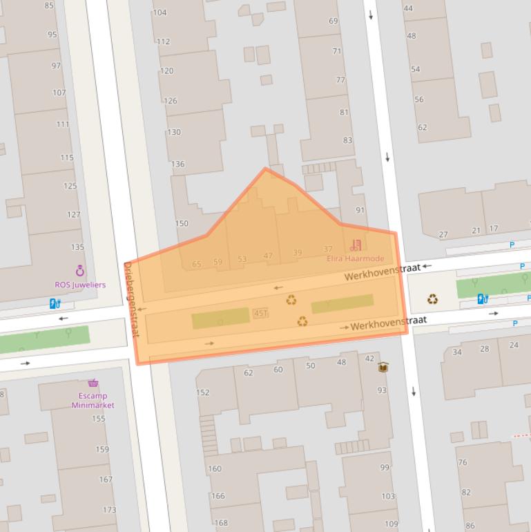 Kaart van postcodegebied 2546VB.