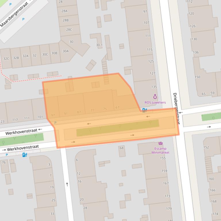 Kaart van postcodegebied 2546VC.