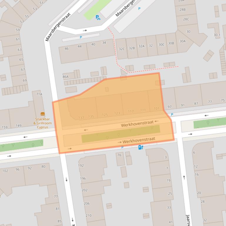 Kaart van postcodegebied 2546VD.