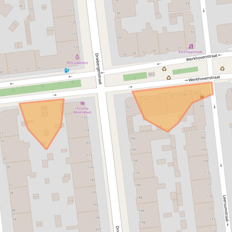 Kaart van postcodegebied 2546VH.