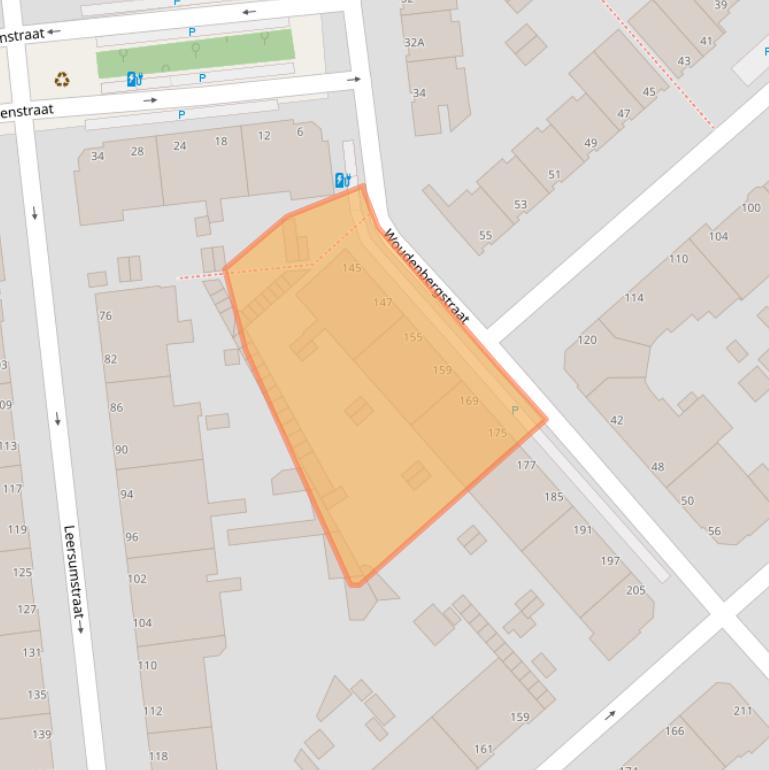 Kaart van postcodegebied 2546VP.