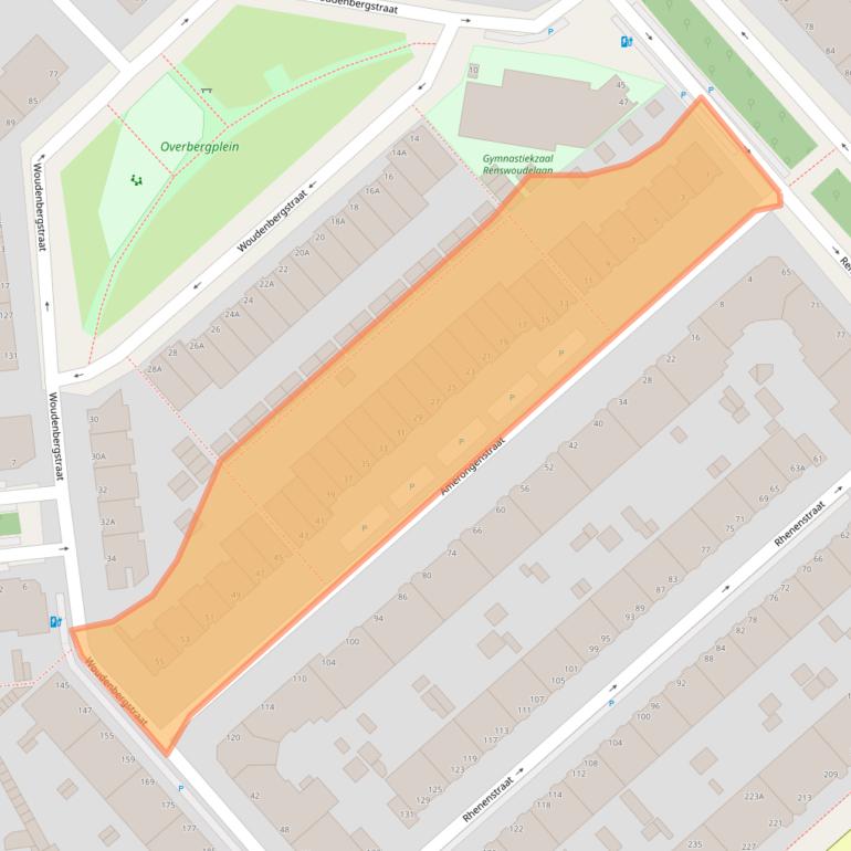 Kaart van postcodegebied 2546VV.