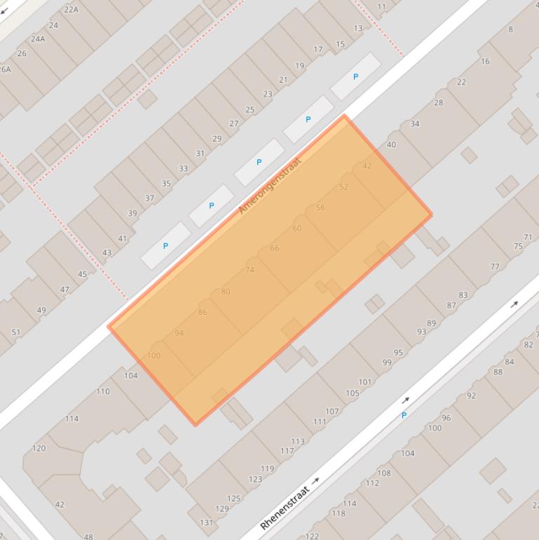 Kaart van postcodegebied 2546VX.