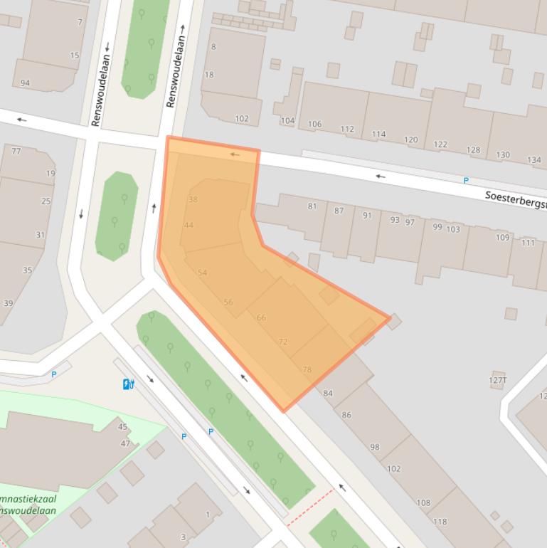 Kaart van postcodegebied 2546XJ.