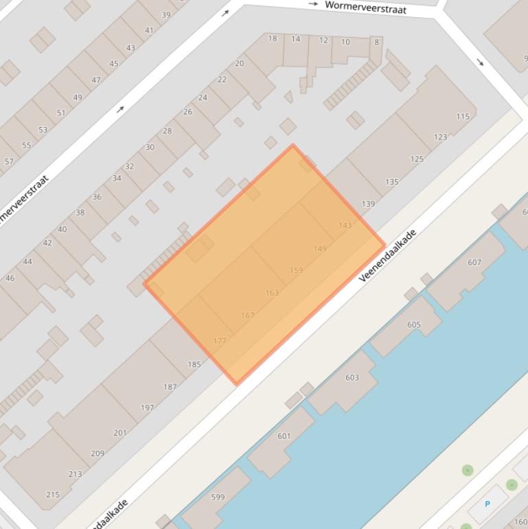 Kaart van postcodegebied 2547AD.