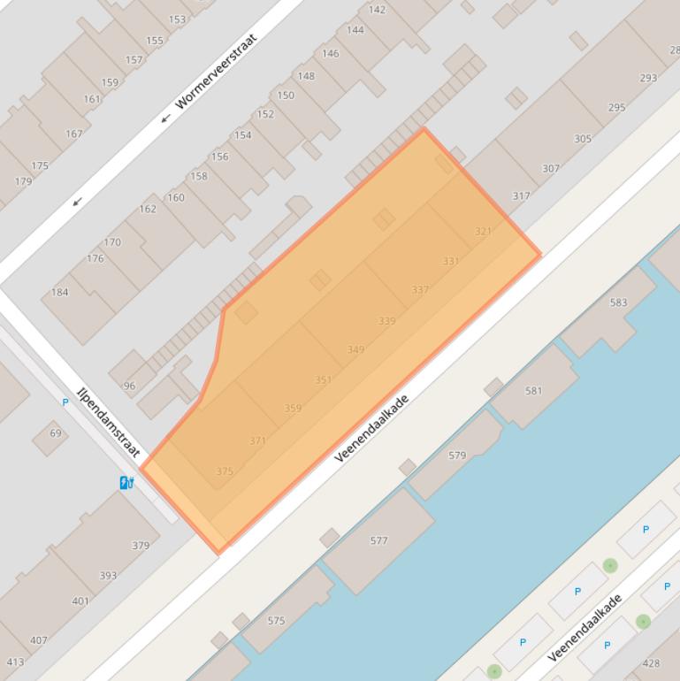 Kaart van postcodegebied 2547AJ.