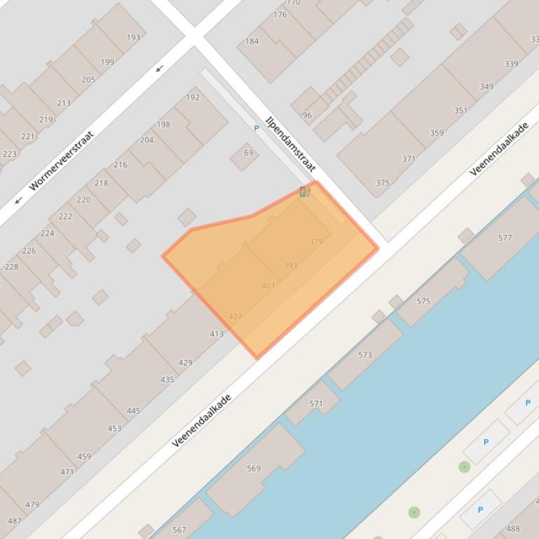 Kaart van postcodegebied 2547AK.