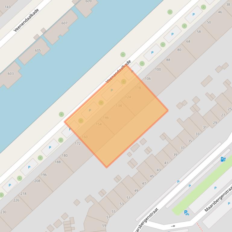 Kaart van postcodegebied 2547AT.