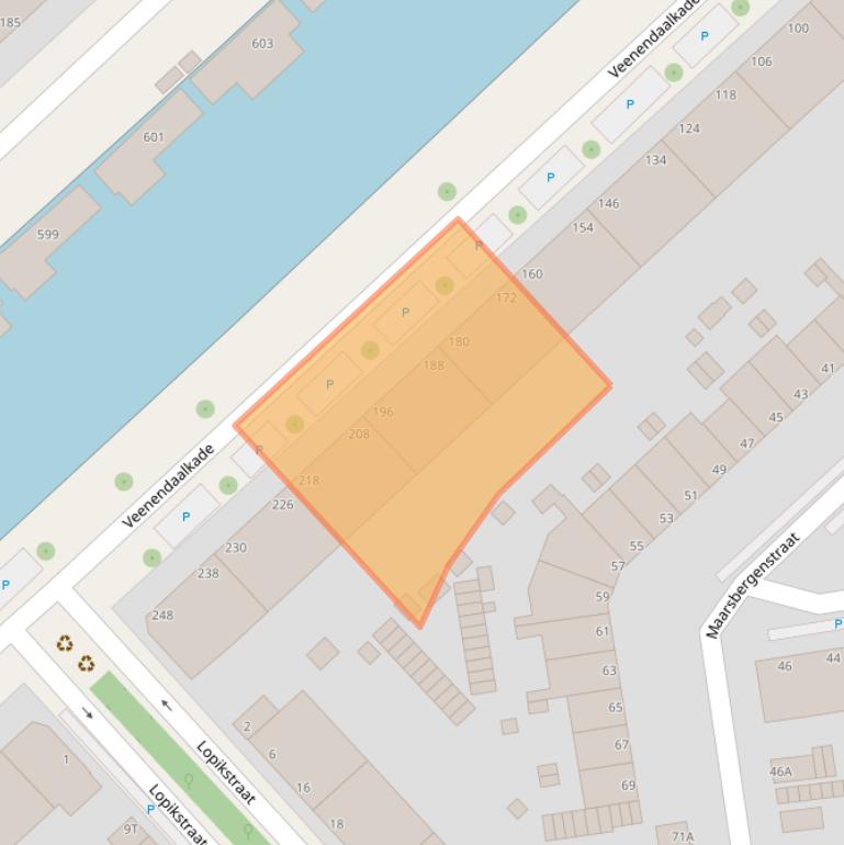 Kaart van postcodegebied 2547AV.