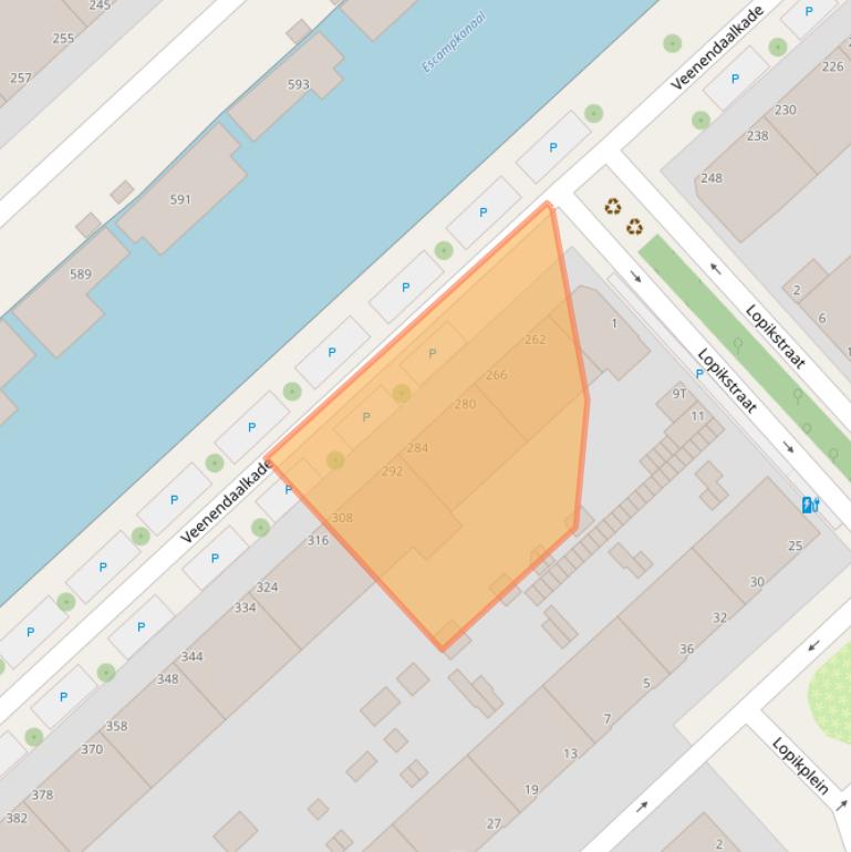 Kaart van postcodegebied 2547AX.