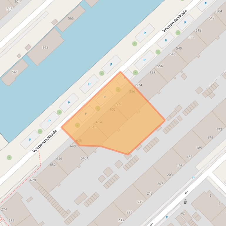 Kaart van postcodegebied 2547BE.