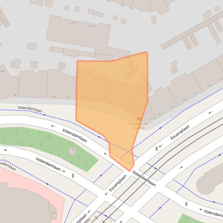 Kaart van postcodegebied 2547CT.