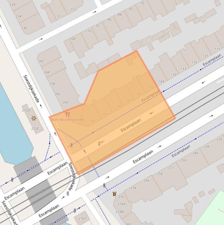 Kaart van postcodegebied 2547GD.