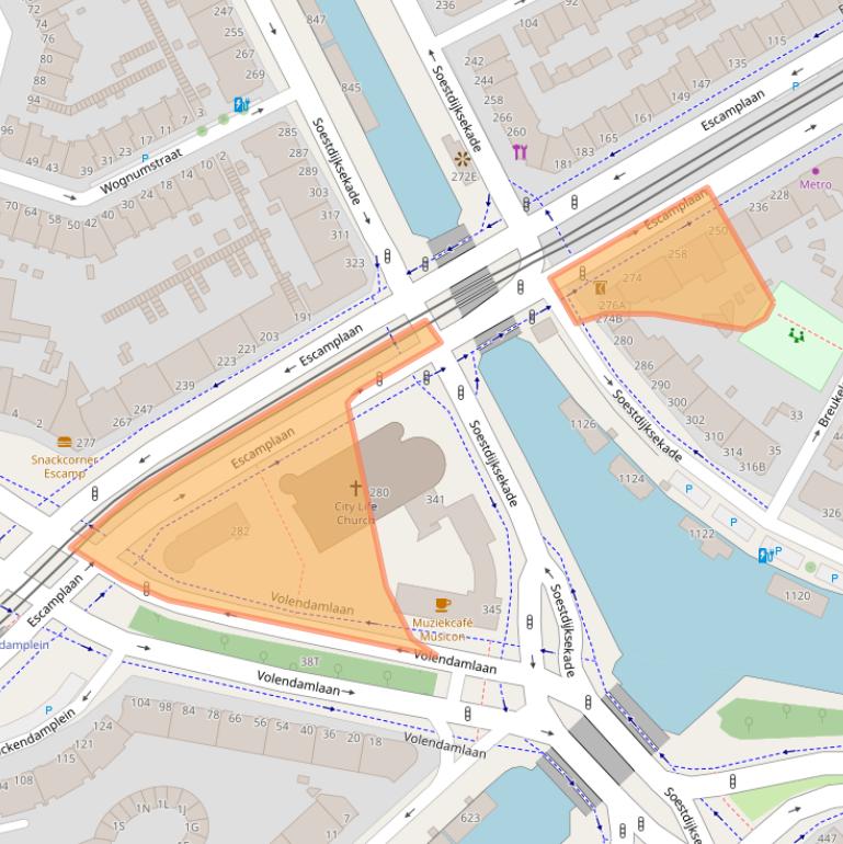 Kaart van postcodegebied 2547GP.