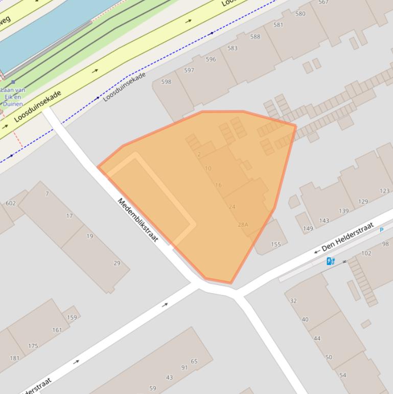 Kaart van postcodegebied 2547GX.