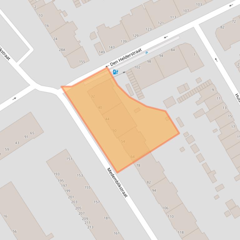 Kaart van postcodegebied 2547GZ.