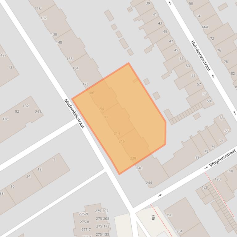 Kaart van postcodegebied 2547HC.