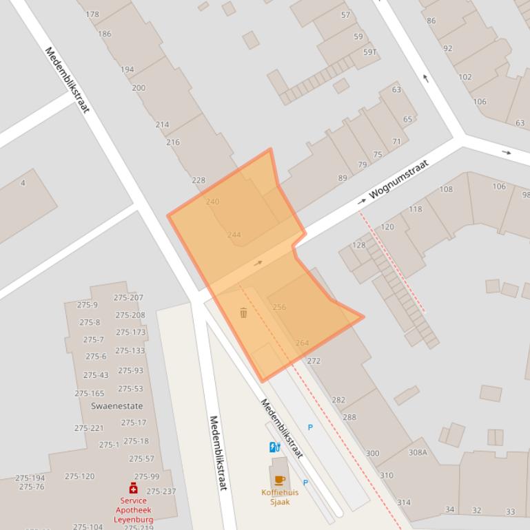 Kaart van postcodegebied 2547HD.