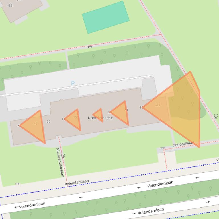 Kaart van postcodegebied 2547JL.