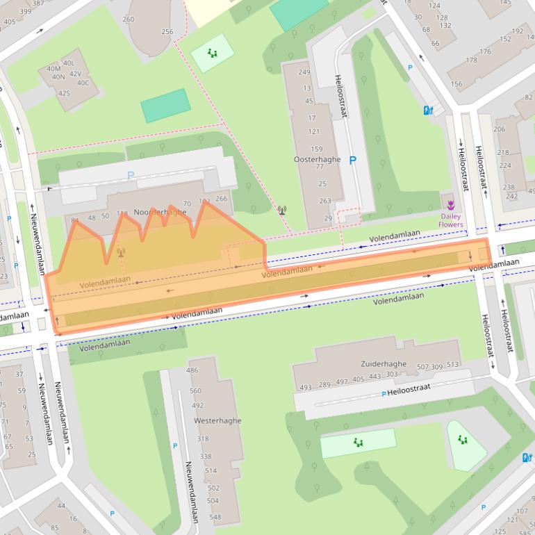 Kaart van postcodegebied 2547JR.