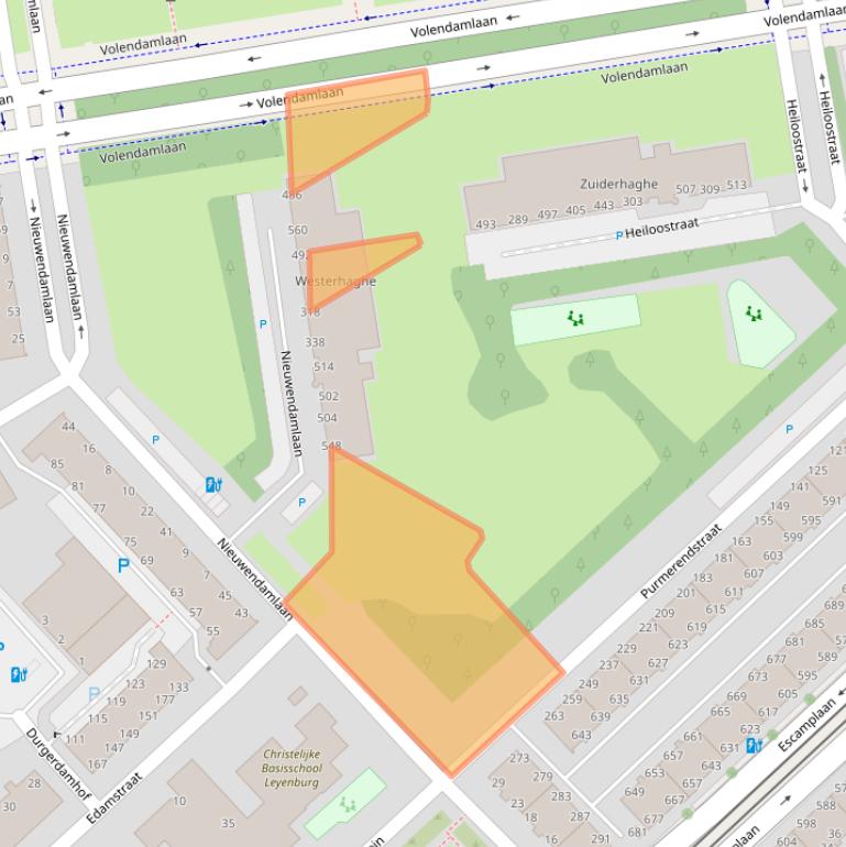 Kaart van postcodegebied 2547JS.