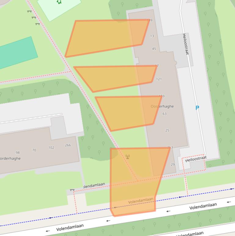 Kaart van postcodegebied 2547KD.