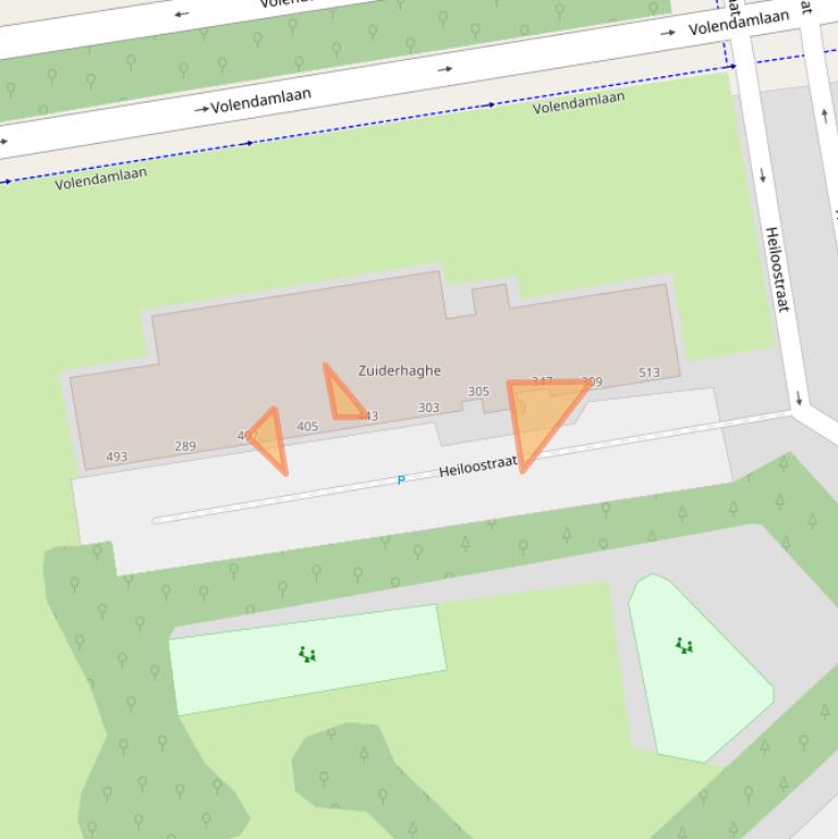 Kaart van postcodegebied 2547KG.