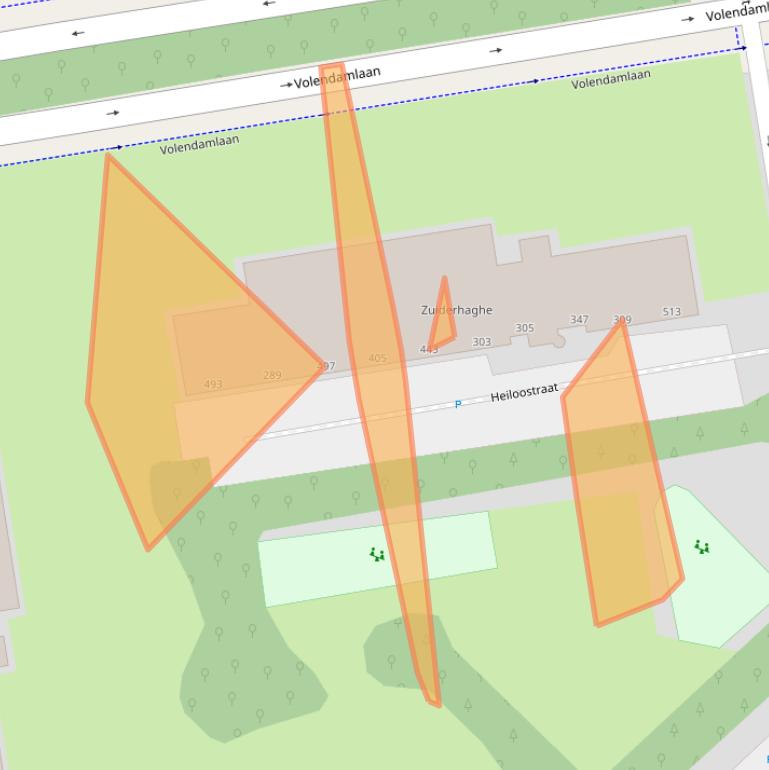 Kaart van postcodegebied 2547KH.