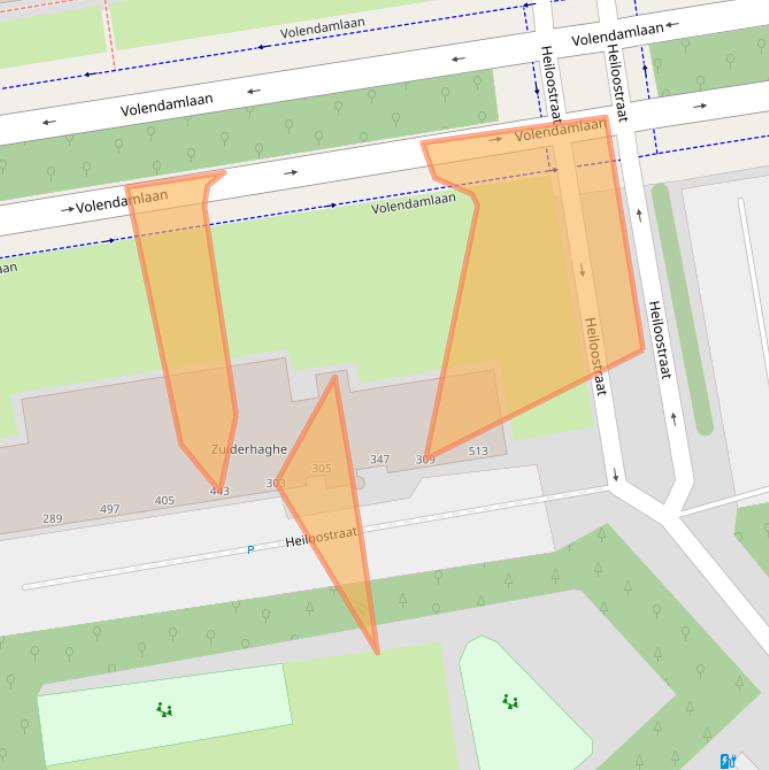 Kaart van postcodegebied 2547KK.