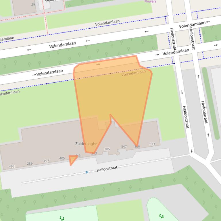 Kaart van postcodegebied 2547KL.