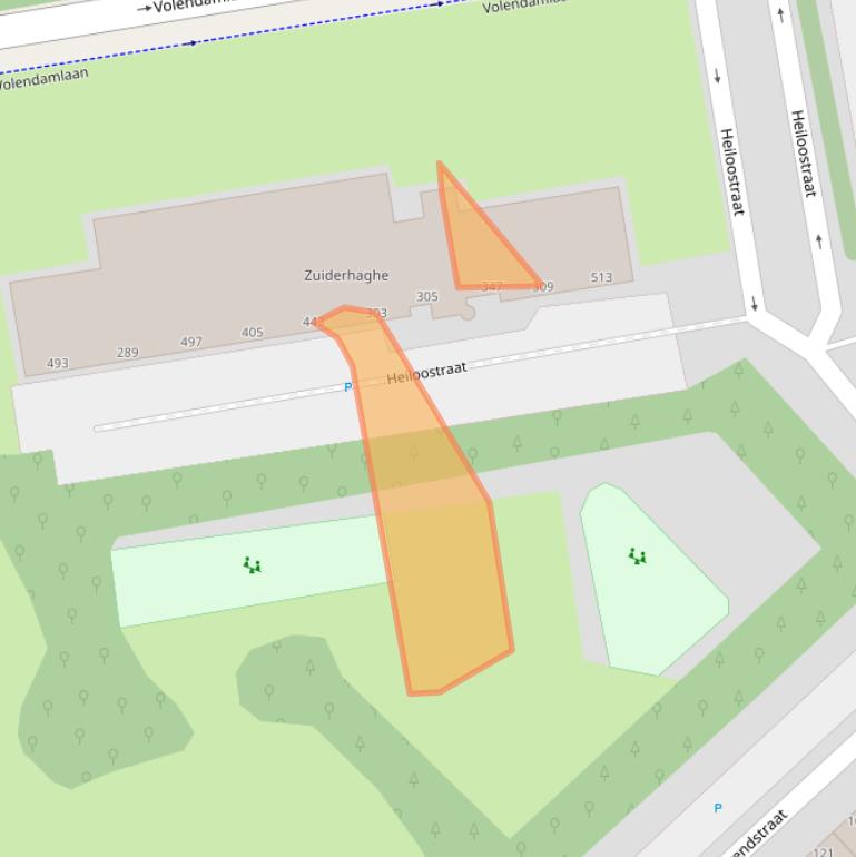 Kaart van postcodegebied 2547KM.