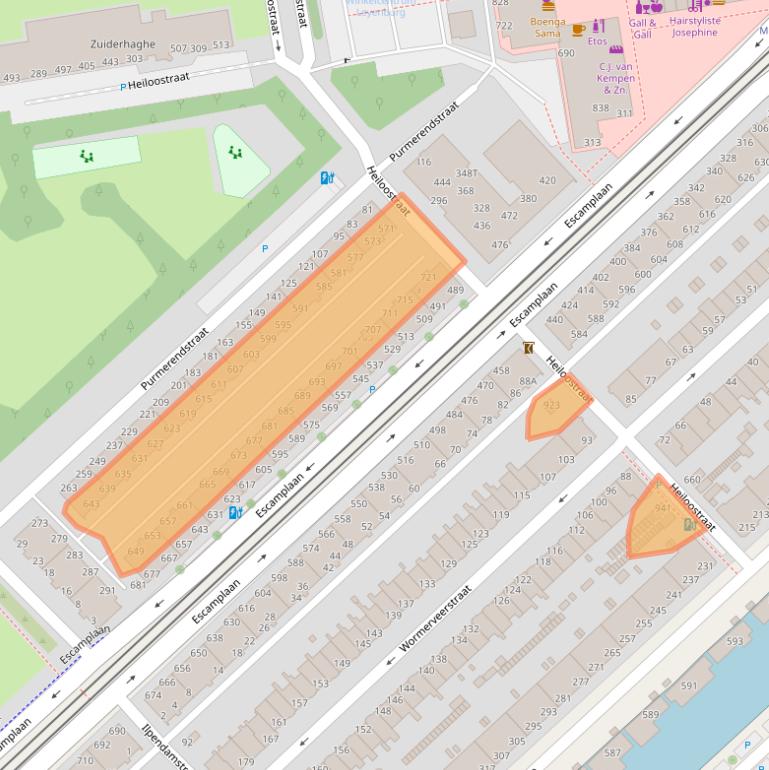 Kaart van postcodegebied 2547KP.