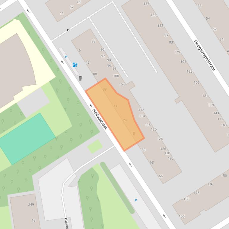 Kaart van postcodegebied 2547KR.